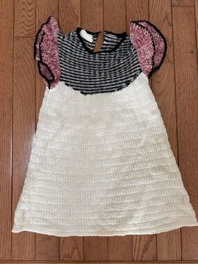 Zara Knit Bouche Girls Dress